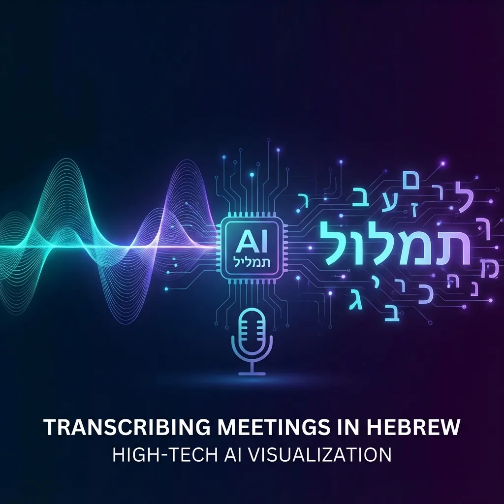 Transcribing meetings in Hebrew
